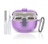 Étui de protection pour écouteurs Bose ultra ouverts, boîtier de verrouillage de sécurité en TPU transparent, utilisable avec les accessoires de boîtier Bose UltraOpen, avec mousqueton et stylo de