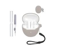 Étui de protection pour écouteurs Honor Choice Earbuds S7 - Durable et respectueux de l'environnement - Avec trous précis et compatibilité de charge - Résistant aux chocs - Agréable au toucher - Gris
