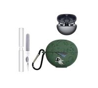 Étui de protection pour écouteurs Huawei Freeclip - Durable et respectueux de l'environnement - Avec trous précis et compatibilité de charge - Résistant aux chocs - Agréable au toucher - Vert spatial