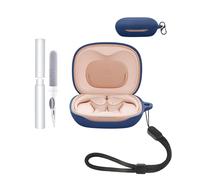 Étui de protection pour écouteurs JBL Sense Lite - Durable et respectueux de l'environnement - Avec trous précis et compatibilité de charge - Résistant aux chocs - Agréable au toucher - Bleu