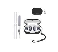 Étui de protection pour écouteurs JBL Soundgear clips, toergy résistant aux chocs, imperméable, souple et fin, en silicone, avec cordon, porte-clés et kit de nettoyage, noir