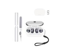 Étui de protection pour écouteurs JBL Soundgear clips, toergy résistant aux chocs, imperméable, souple et fin, en silicone, avec cordon, porte-clés et kit de nettoyage, blanc