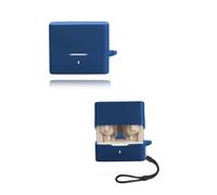 Étui de protection pour écouteurs Moondrop Space Travel 2, en silicone souple, compatible avec Moondrop Space Travel 2, avec cordon tour de cou, résistant à la poussière, aux chocs et durable, bleu