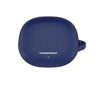 Étui de Protection pour écouteurs QCY MeloBuds N20 : Protection intégrale en Silicone Souple Contre Les Chocs, avec kit Porte-clés (Bleu Marine)