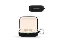Étui de protection pour écouteurs sans fil Realme Buds Air7 - daunke - En silicone souple - Doux pour la peau - Avec boucle ronde - Protection complète - Noir