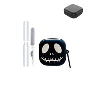 Étui de protection pour écouteurs Shokz OpenFit Air, durable et respectueux de l'environnement avec trous précis et compatibilité de charge, résistant aux chocs, toucher agréable, visage noir