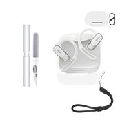 Étui de protection pour écouteurs SHOKZ OpenFit Air Open - Durable et respectueux de l'environnement - Avec trous précis et compatibilité de charge - Résistant aux chocs - Toucher agréable - Blanc