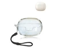 Étui de protection pour écouteurs UGREEN HiTune S3, en silicone souple yystao compatible avec UGREEN S3, avec cordon tour de cou, résistant à la poussière, aux chocs et durable, transparent