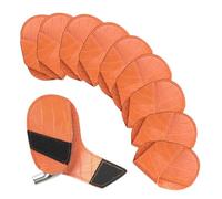 Étui de protection pour fer de golf fabriqué en cuir synthétique comme | Lot de 10 manchons en fer pour une identification et un transport faciles, particulièrement adaptés pour les femmes et les