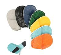 Étui de protection pour fer de golf fabriqué en cuir synthétique comme | Lot de 10 manchons en fer pour une identification et un transport faciles, particulièrement adaptés pour les femmes et les