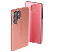 Étui de Protection pour Galaxy S26 Ultra Clear View avec Support Vidéo Rose champagne