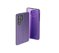 Etui de Protection pour Galaxy S26 Ultra Clear View avec Support Vidéo Violet foncé