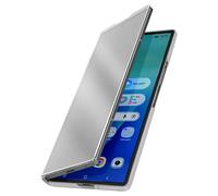 Étui de Protection pour Galaxy Z Fold 7 Clear View avec Support Vidéo Argent