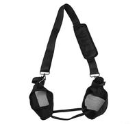 Étui de protection pour haut-parleur Anker Motion Boom - Housse en nylon résistant aux chocs avec poignée - Sac de rangement compact 21 x 14 x 6 cm - Noir