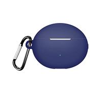 Etui de Protection pour Huawei Freebuds 6i, étui pour écouteurs en Silicone Souple avec Porte-clés Accessoires pour écouteurs (Bleu foncé)