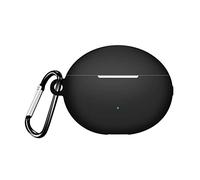 Etui de Protection pour Huawei Freebuds 6i, étui pour écouteurs en Silicone Souple avec Porte-clés Accessoires pour écouteurs (Noir)