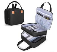 Étui de protection pour imprimante photo Canon SELPHY CP1500 CP1300 CP1200 avec support interne, séparateur amovible et poche transparente zippée pour le rangement du papier