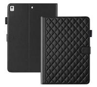 Étui de Protection pour iPad 10.2 TPU Souple, Motif Losange Chic et Style "Petite Robe Noire"-Noir