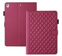 Étui de Protection pour iPad 10.2 TPU Souple, Motif Losange Chic et Style "Petite Robe Noire"-Rouge
