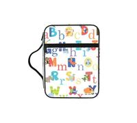 Étui de protection pour la Bible avec imprimé animal coloré pour femmes et filles, avec poignée pour Bible de taille standard