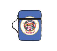 Étui de protection pour la Bible avec poignée durable pour homme et femme Motif drapeau du Minnesota