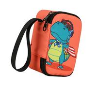 Étui de protection pour lecteur de musique sur le thème des dinosaures pour sécuriser les accessoires avec fermeture éclair