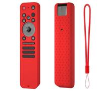 Étui de Protection pour LG MR25GA Magic Télécommande, Housse de Protection en Silicone Antichoc et Antidérapante avec Lanière pour MR25GA Magic Télécommande (Rouge)