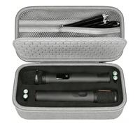 Étui de protection pour microphone sans fil JBL Partybox, sac de voyage portable à coque rigide avec séparateur en mousse, poche en maille et poignée pour le rangement, gris, Étui de protection pour