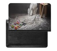 Étui de protection pour passeport à la craie - Blocage RFID - Porte-carte d'identité - Portefeuille de voyage sécurisé pour passeport, tickets, cartes de crédit, style, taille unique, Style :, Taille