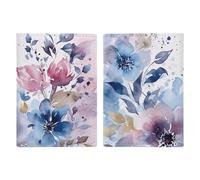 Étui de protection pour passeport à l'aquarelle florale avec fente pour passeport, portefeuille de voyage pour homme et femme