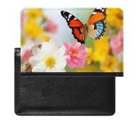 Étui de protection pour passeport à motif papillon avec blocage RFID - Porte-carte d'identité - Portefeuille de voyage sécurisé pour passeport, tickets, cartes de crédit, style, taille unique, Style