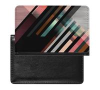Étui de protection pour passeport à rayures triangulaires abstraites avec blocage RFID, porte-carte d'identité, portefeuille de voyage sécurisé pour tickets de passeport, cartes de crédit, style,