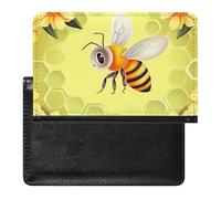 Étui de protection pour passeport abeille en fleur avec blocage RFID, porte-carte d'identité, portefeuille de voyage sécurisé pour tickets de passeport, cartes de crédit, style, taille unique, Style