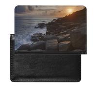 Étui de protection pour passeport Along The Rocks avec blocage RFID, porte-cartes d'identité, portefeuille de voyage sécurisé pour tickets de passeport, cartes de crédit, style, taille unique, Style