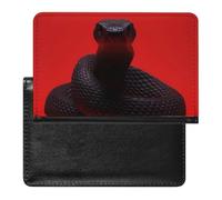 Étui de protection pour passeport aux yeux noirs avec blocage RFID - Porte-carte d'identité - Portefeuille de voyage sécurisé pour tickets de passeport, cartes de crédit, style, taille unique, Style