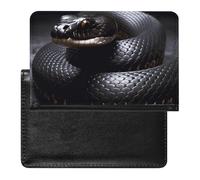 Étui de protection pour passeport avec blocage RFID - Noir - Taille unique, Style :, Taille unique