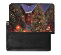 Étui de protection pour passeport avec blocage RFID - Porte-carte d'identité - Portefeuille de voyage sécurisé pour tickets de passeport, cartes de crédit, style, taille unique, Style :, Taille unique