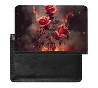 Étui de protection pour passeport avec blocage RFID - Porte-carte d'identité - Portefeuille de voyage sécurisé pour tickets de passeport, cartes de crédit, style, taille unique, Style :, Taille unique