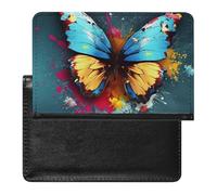 Étui de protection pour passeport avec blocage RFID - Porte-carte d'identité - Portefeuille de voyage sécurisé pour passeport, tickets, cartes de crédit, style, taille unique, Style :, Taille unique