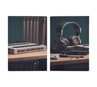 Étui de protection pour passeport avec casque - Ultra fin - En cuir synthétique - Compact - De qualité supérieure - Pour homme et femme