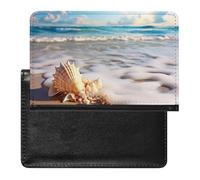 Étui de protection pour passeport avec coquillages, blocage RFID, porte-carte d'identité, portefeuille de voyage sécurisé pour passeport, tickets, cartes de crédit, style, taille unique, Style :,