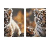 Étui de protection pour passeport avec fente pour passeport - Motif tigre mignon - Pour homme et femme