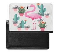 Étui de protection pour passeport avec motif flamant rose tropical, protection RFID, porte-carte d'identité, portefeuille de voyage sécurisé pour passeport, tickets, cartes de crédit, style, taille
