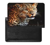 Étui de protection pour passeport avec motif léopard - Blocage RFID - Porte-carte d'identité - Portefeuille de voyage sécurisé pour passeport, tickets, cartes de crédit, style, taille unique, Style :,