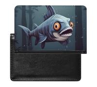 Étui de protection pour passeport avec motif poisson amusant - Blocage RFID - Porte-carte d'identité - Portefeuille de voyage sécurisé pour tickets de passeport, cartes de crédit, style, taille