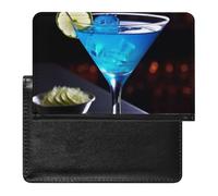 Étui de protection pour passeport - Bleu - Avec blocage RFID - Porte-carte d'identité - Portefeuille de voyage sécurisé pour passeport, tickets, cartes de crédit, style, taille unique, Style :, Taille