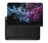 Étui de protection pour passeport bleu et violet fumé avec blocage RFID - Porte-carte d'identité sécurisé pour passeport, tickets, cartes de crédit, style, taille unique, Style :, Taille unique