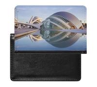 Étui de protection pour passeport City of the Arts And The Sciences - Protection RFID - Porte-carte d'identité - Portefeuille de voyage sécurisé pour tickets de passeport, cartes de crédit, style,