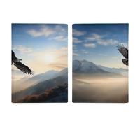 Étui de protection pour passeport Eagle Mountains - Étui de protection pour passeport en polyuréthane - Unisexe - 20,3 x 13,8 cm, Style :, 20.3x13.8cm