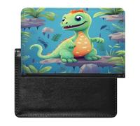 Étui de protection pour passeport en forme de dinosaure mignon avec blocage RFID, porte-carte d'identité, portefeuille de voyage sécurisé pour tickets de passeport, cartes de crédit, style, taille